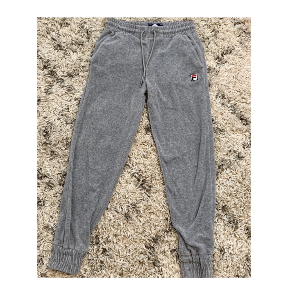 Fila suede sweatpants